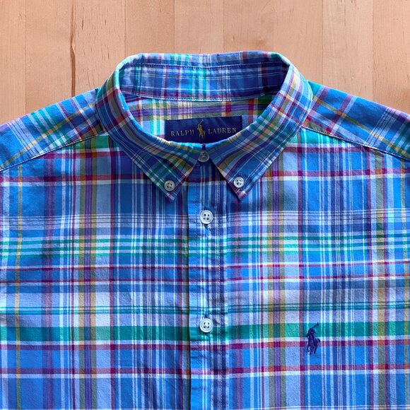 Ralph Lauren Short-Sleeve Button-Down Shirt Boys Large - Picture 2 of 4